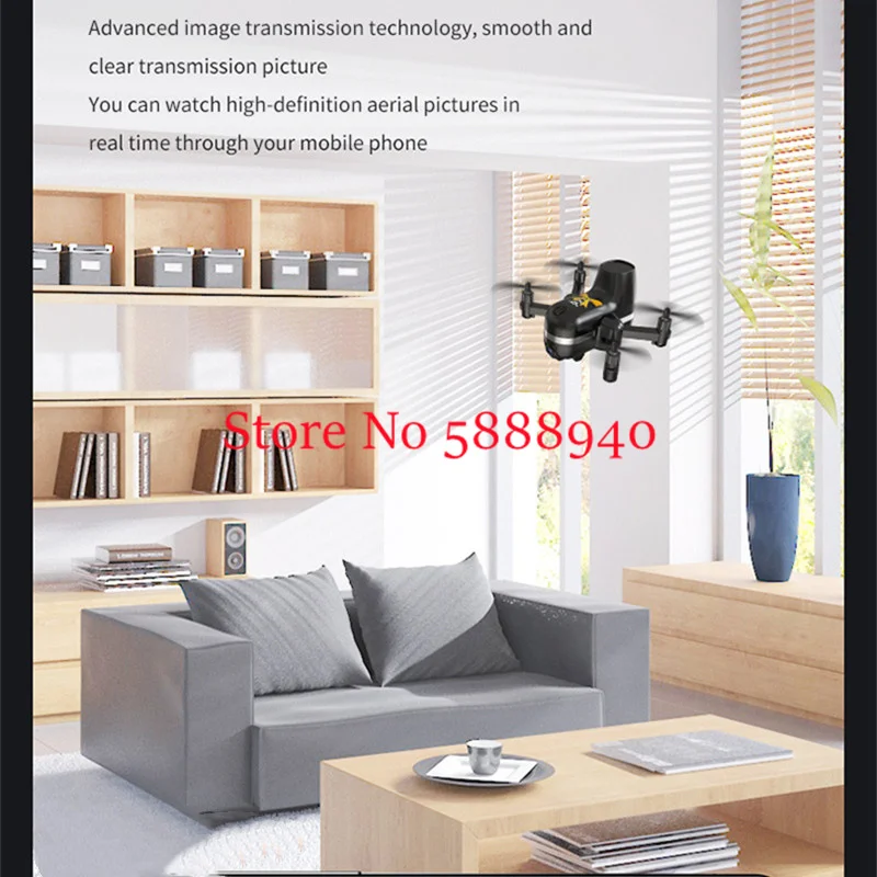 4K HD Двойная камера Мини Портативный WIFI FPV Пульт дистанционного управления