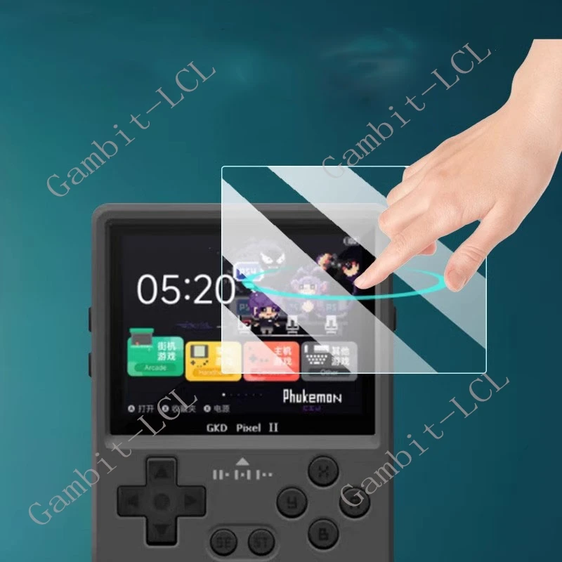 Фото 2 шт. для портативной игровой консоли Gkd Pixel 2,4-дюймовое закаленное стекло на GkdPixel2 Pixel2 9H HD Защитная пленка для экрана №3