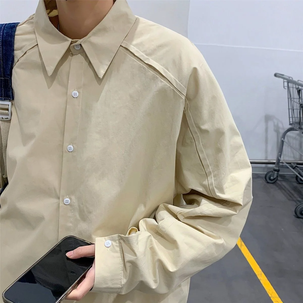 

Privathinker White Solid Men Shirts Long Sleeve Spring New Designer Brand Oversize Male Cardigan Casual Fashion Blouses Tops