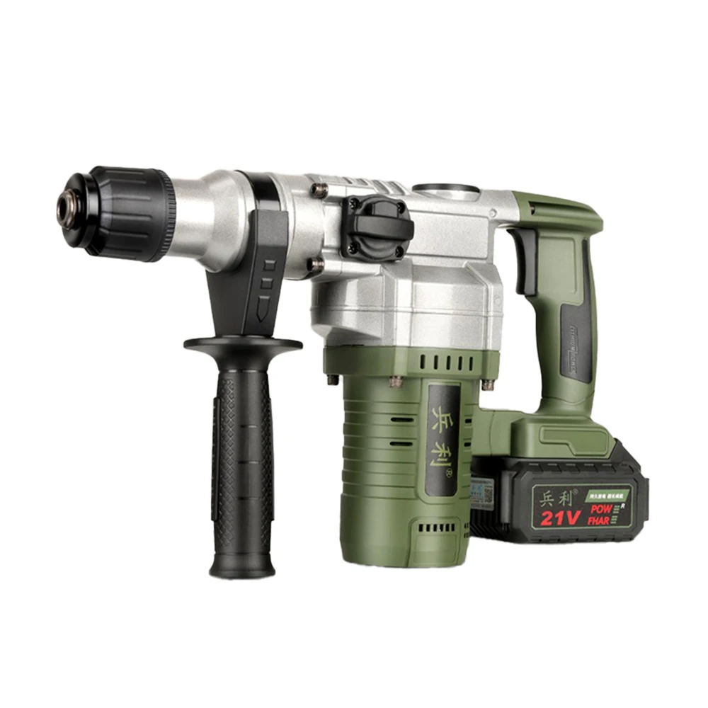 

High Power Lithium Brushless Jack hammer Cordless Rechargeable Light Duty Electric Demolition Rotary Hammer