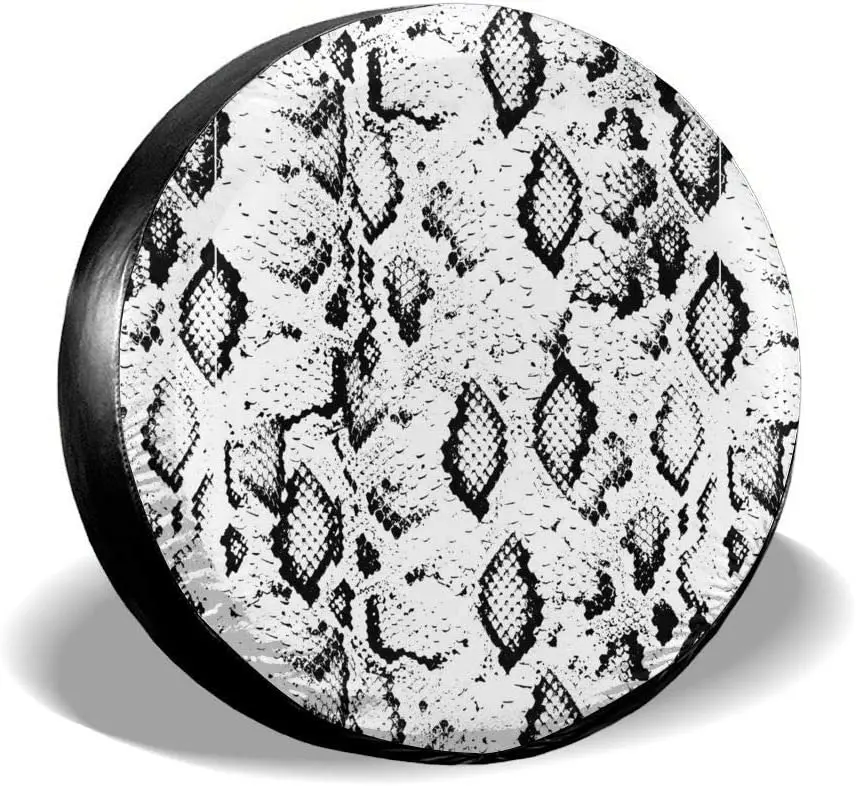 

Spare Tire Cover Snakeskin Pattern Car Tire Cover Wheel Protector Weatherproof Dustproof UV Protection Sun Tire Cover