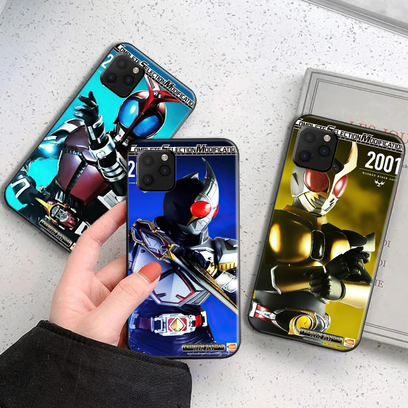 

Kamen Rider Phone Case For Funda iPhone 13 11 Pro Max 12 Mini X XR XS Max SE 2020 Funda Liquid Silicon Soft Black Back Celular