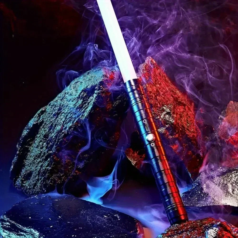 Металлический Лазерный Меч RGB С Подсветкой 7-цветный Звуковой Сигнал FX