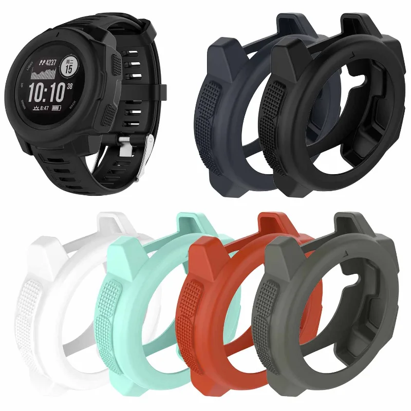 

Light-weight Smart Protector Case Silicone Skin Protective Case Cover For Garmin Instinct Sports Watch Ultra-Slim Full frame New