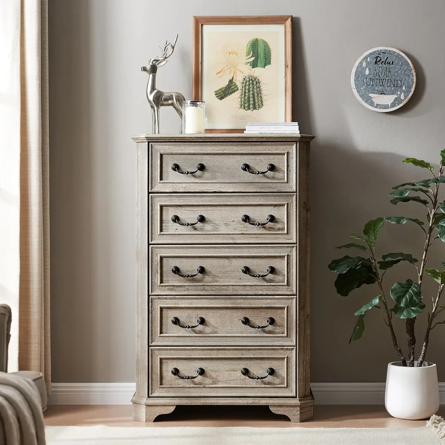 Ящики для дома комоды спальни деревянная фотомебель в деревенском стиле