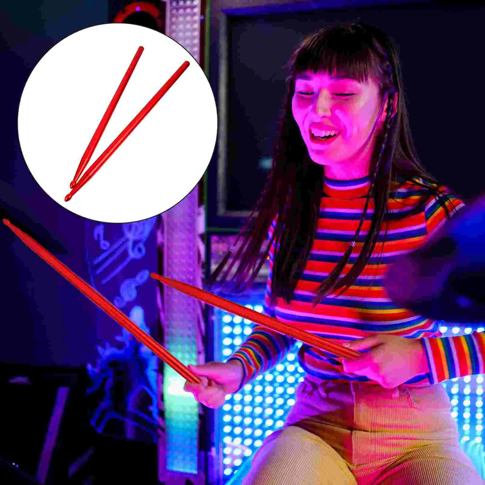 

Drum Sticks Drumsticks Drumstick 5A Metal Percussion Mallets Stick Electronic Jazz Accessories Aluminium Alloy Snare Rods