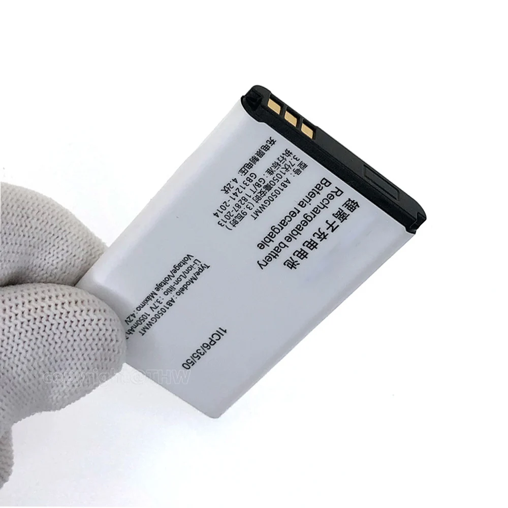 AB1050GWMT AB1050GWML AB1050FWMX AB1050CWMC/T 1050 мАч для PHILIPS Xenium E103 X126 E106 X125 E255 X128 X116 аккумулятор