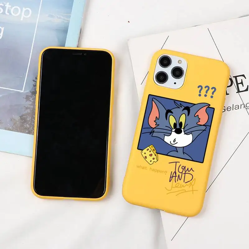 Чехол с забавной мультяшной мышью Томом и Джерри для телефона iphone 13 12 11 Pro Max Mini XS 8 7