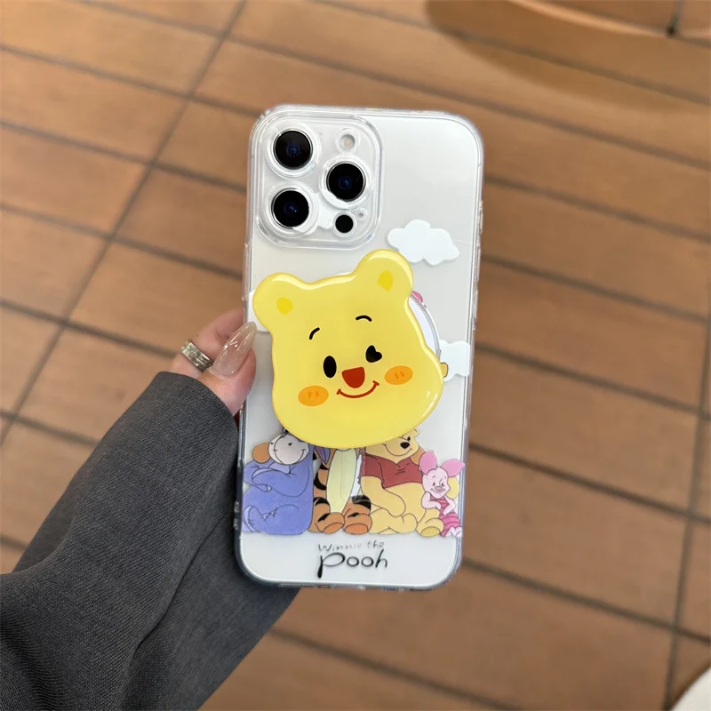 Милый чехол Eeyore Winnie the Pooh Tigger из ТПУ Magsafe с беспроводной зарядкой для iPhone 11 12 13 14 15 16