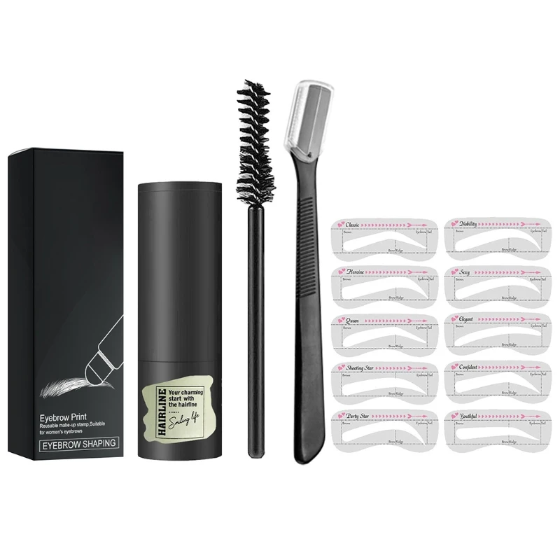 

Трафареты для бровей, штамп для бровей, набор для формирования, регулируемый штамп для бровей с декорированием бровей, искусственный макияж