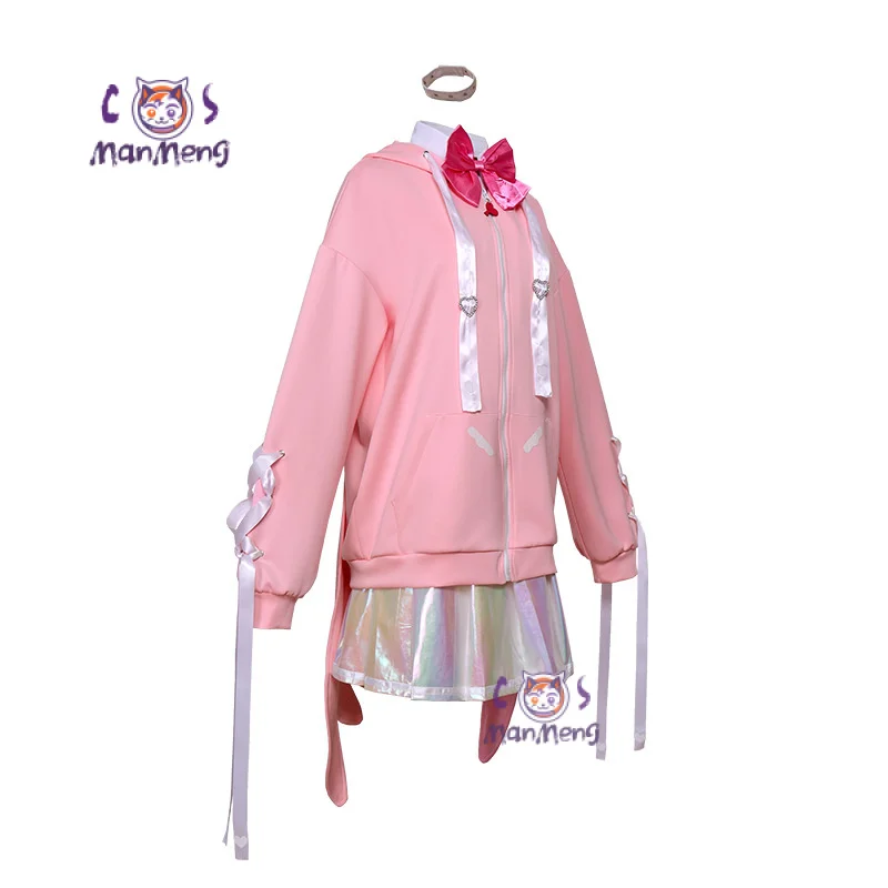 KAngel Ame Game Needy Girl Overdose Аниме Косплей Костюм Парик JK Униформа Кожаная Юбка Комплект