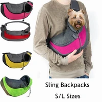 pet puppy carries sl outdoor travel dog shoulder bag breathable mesh comfort sling handbag tote pouch cotton cat puppy carries