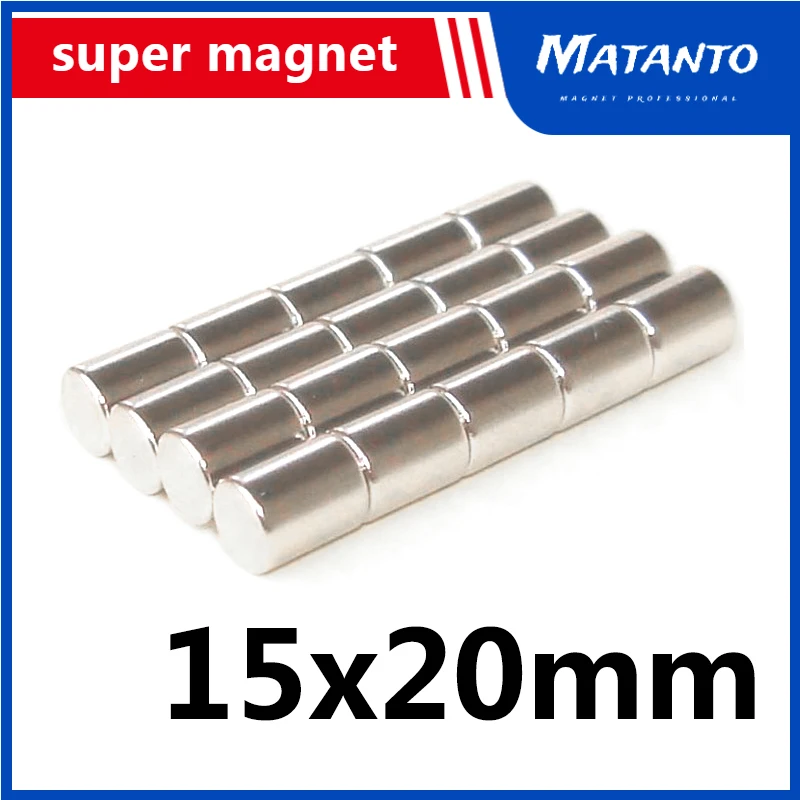 

1/3/5pcs Rare Earth Magnets Diameter 15x20mm Small Round Magnet Permanent Neodymium Magnetic 15*20mm