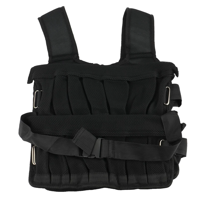 

Adjustable Weight Vest Max Loading 110Lbs, 28 Sandbags(Empty Pockets -Not Including Sand), Wide Shoulder Exercise Vest