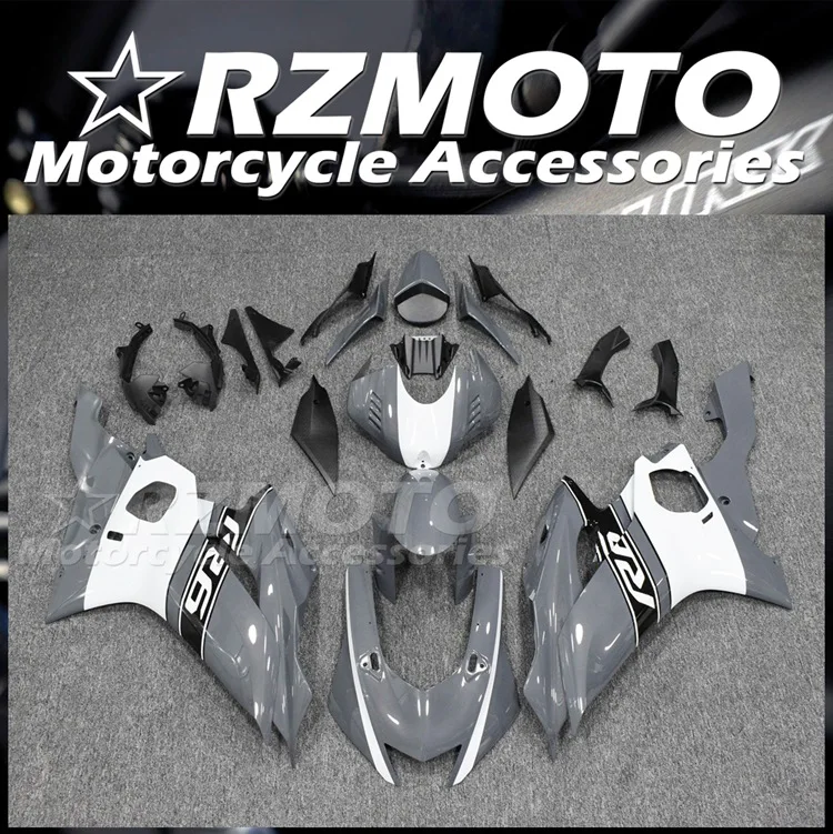 

Новый комплект обтекателей для мотоцикла из АБС-пластика подходит для YAMAHA YZF-R6 2017 2018 2019 2020 R6 17 18 19 20 21 Комплект кузова серый белый