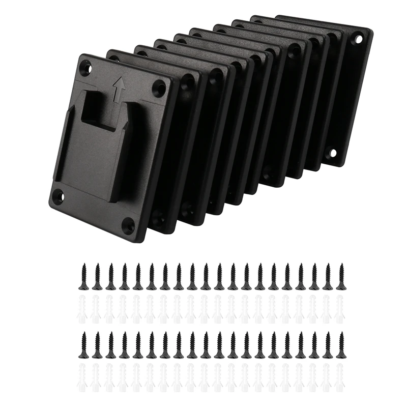 

10Pcs Tool Holder For Dewalt 20V Tool Hanger ABS Plastic Drill Tool Mount Fit For M18 Tools With Screws