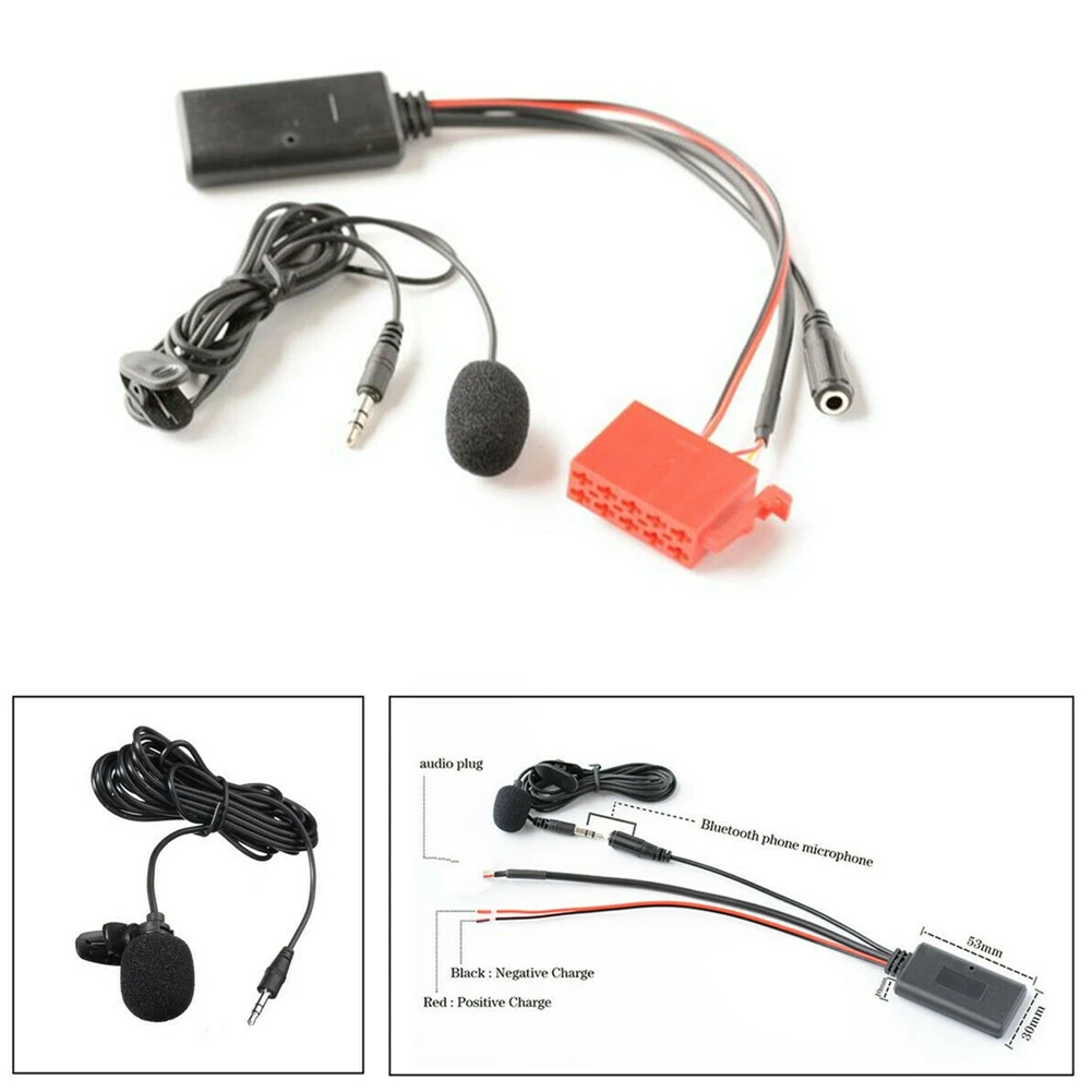 Автомобильный AUX Bluetooth 5 0 аудио кабель адаптер + микрофон для Benz специальный Abaecker