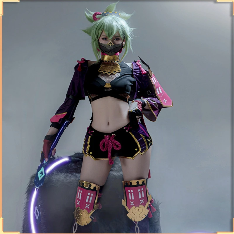 

Genshin Impact KUKA SHINBU Cosplay Costume Sexy Ninja Accessories Anime Games Dress Up DIY Craft Valentine's Day Gifts Pre-sale