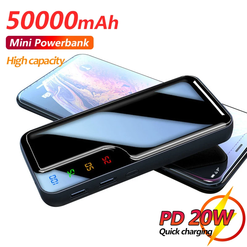 

Внешний аккумулятор на 50000 мА · ч с 2 USB-портами
