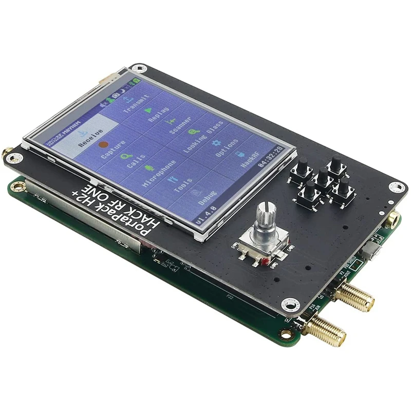 MOOL For Portapack H2 + Hackrf One 5 Antennas Data Cable SDR Software Defined 3.2Inch Screen 1Mhz-6Ghz Assembled |