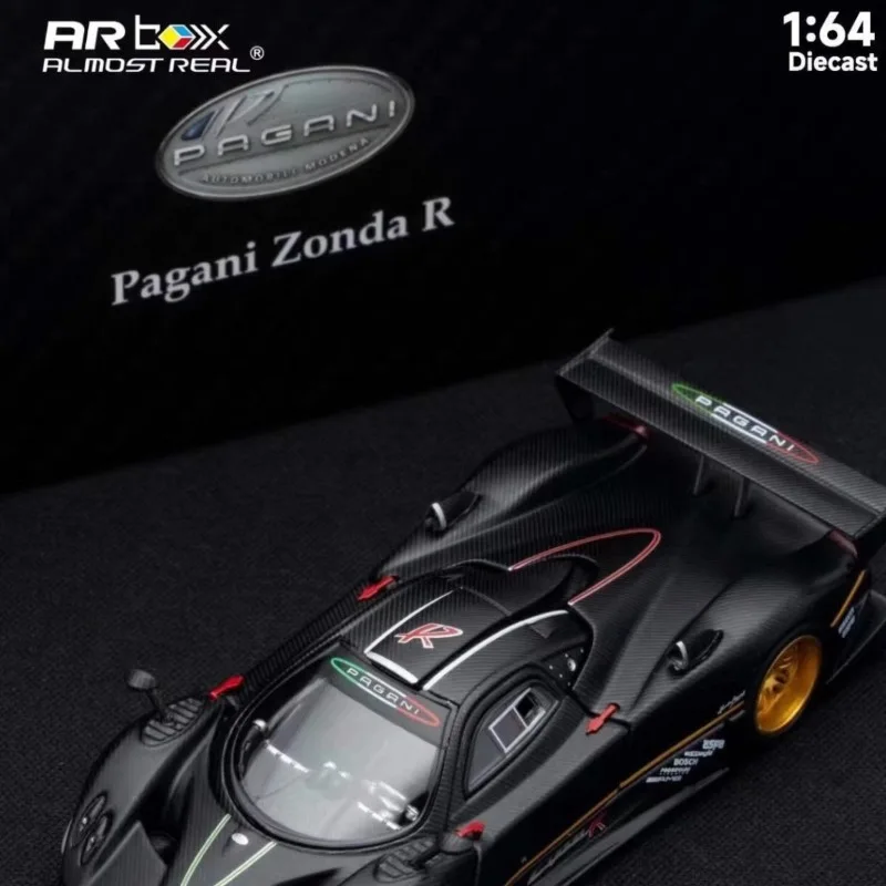 Фото HEC предлагает коллекционную модель автомобиля Pagani Zonda R в масштабе 1:64, изготовленную из литого силикона, статичная модель из сплава, декоративный предмет для коллекции игрушек для мальчиков. №3