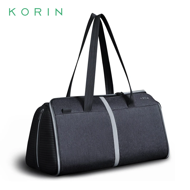 

2023 New Korin FlexPack Gym Anti-theft Folding Sport Bag Men Women Travel Bag Waterproof Shoulder Bag &Handbag Girls Travel Tote