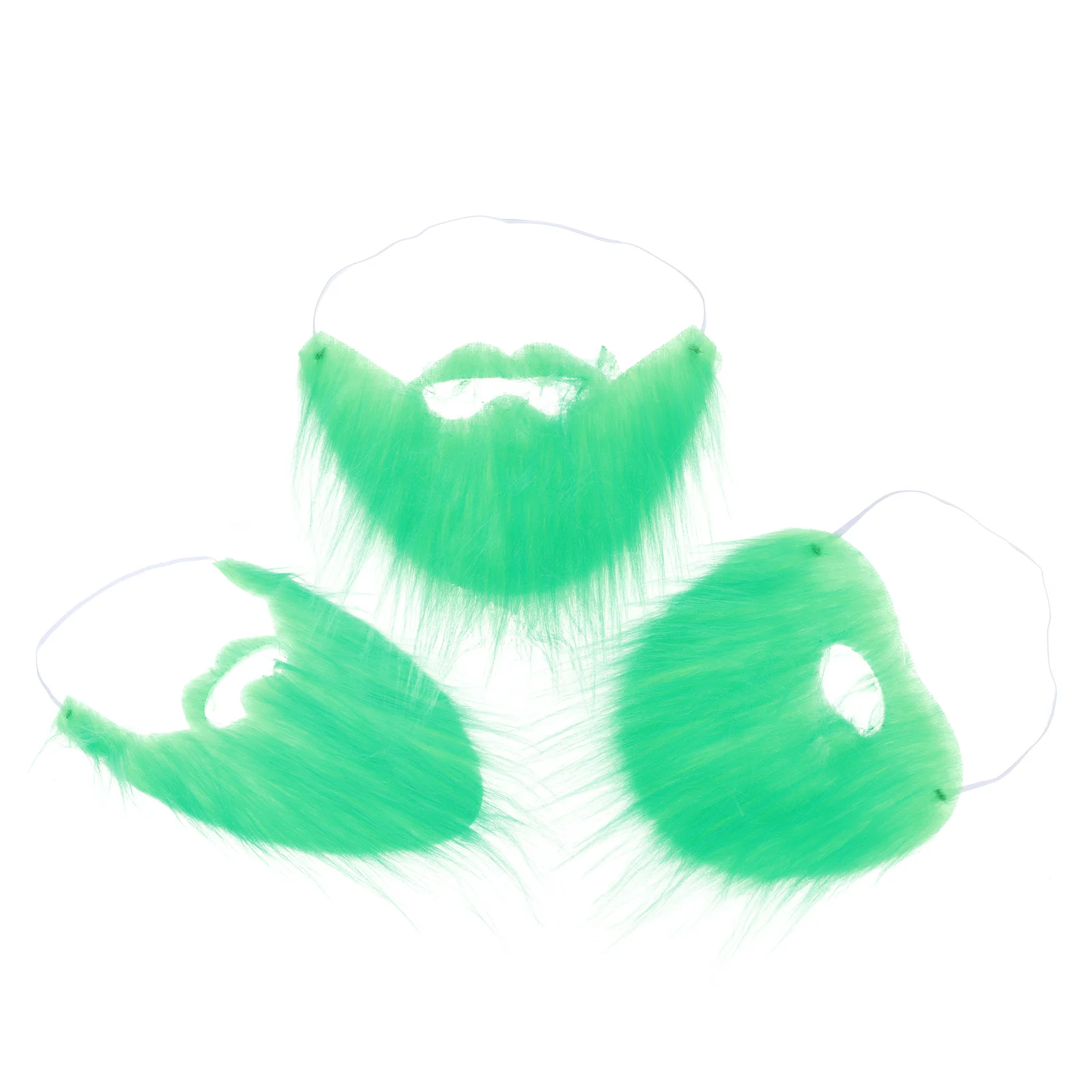 

3 Pcs Artificial Beard Green Decor Green Mustaches Nordic St Patricks Day Decorations Flannel St Patricks Day Mustaches