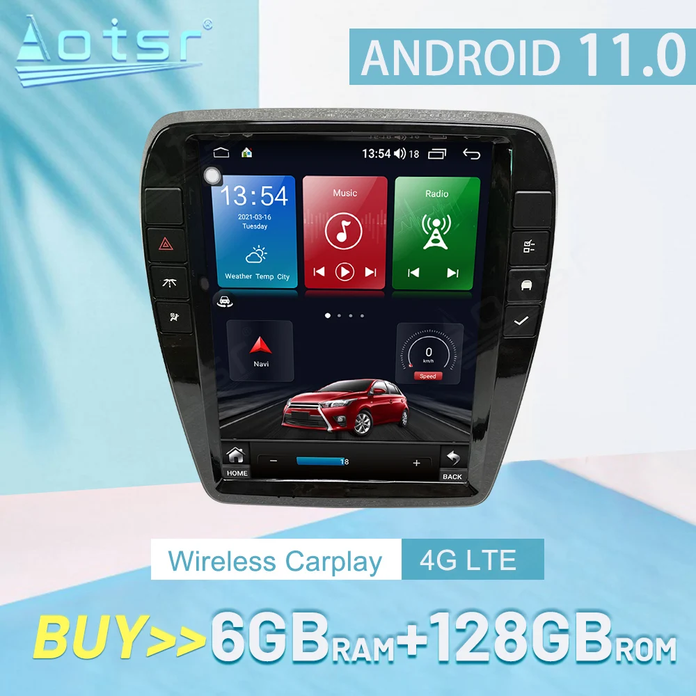 

6 + 128G для Buick анклава 2009-2013 Carplay Android автомобильное Стерео Радио мультимедийный плеер GPS-навигация автомобильное аудио головное устройство