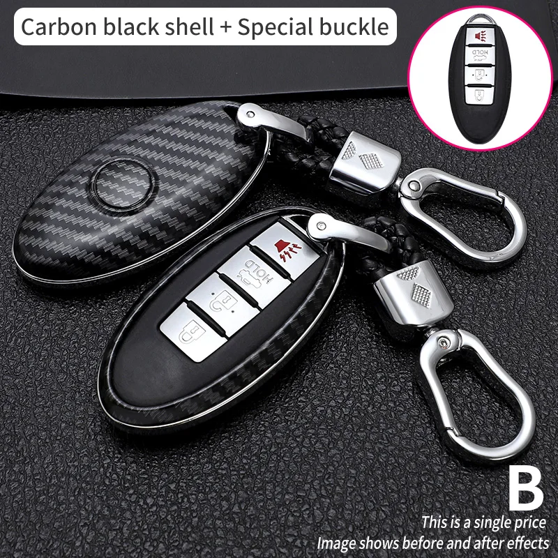 

Carbon Fiber Shell Car Remote Key Cover Case For Nissan Qashqai J10 J11 X-Trail t31 t32 kicks Tiida Pathfinder Murano Note Juke