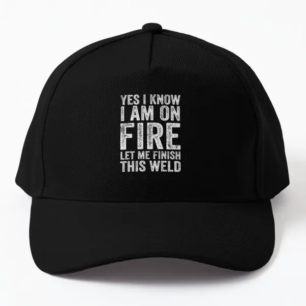 

Welder Welding Funny Baseball Cap Hat Spring Snapback Black Solid Color Summer Casual Czapka Outdoor Mens Boys Casquette Fish