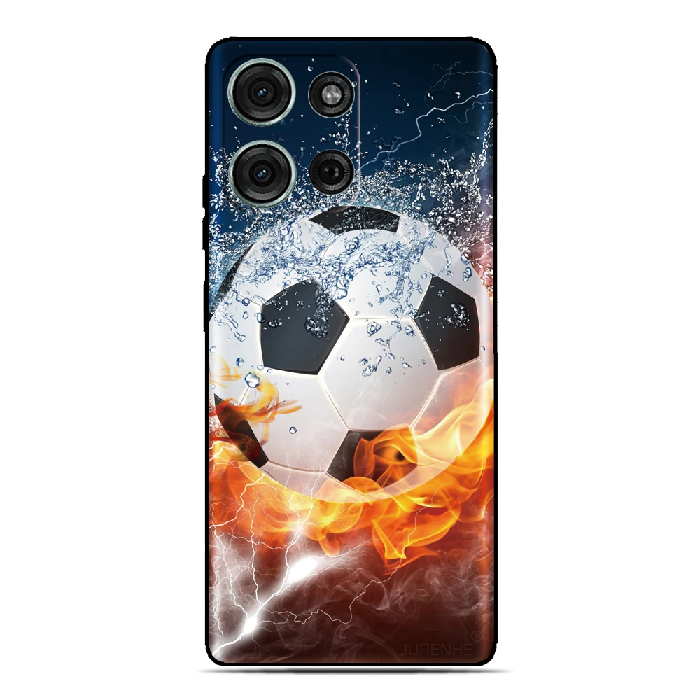Фото Чехол для телефона с футбольным дизайном для Motorola Moto G87 G47 G37 G56 G86 G84 G54 G24 G06 G15 Power G04s G8 Lite One Vision Macro №4