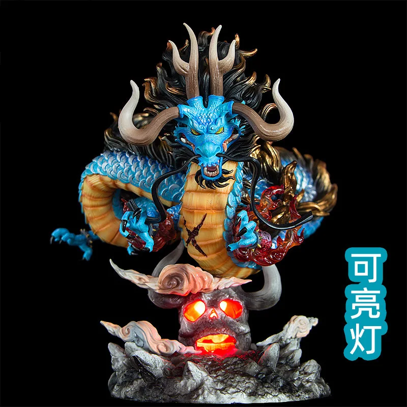 

One Piece GK Four Emperors and Hundred Beasts Kaido dragon-shaped hand-made animalized dragon scene statue model gift