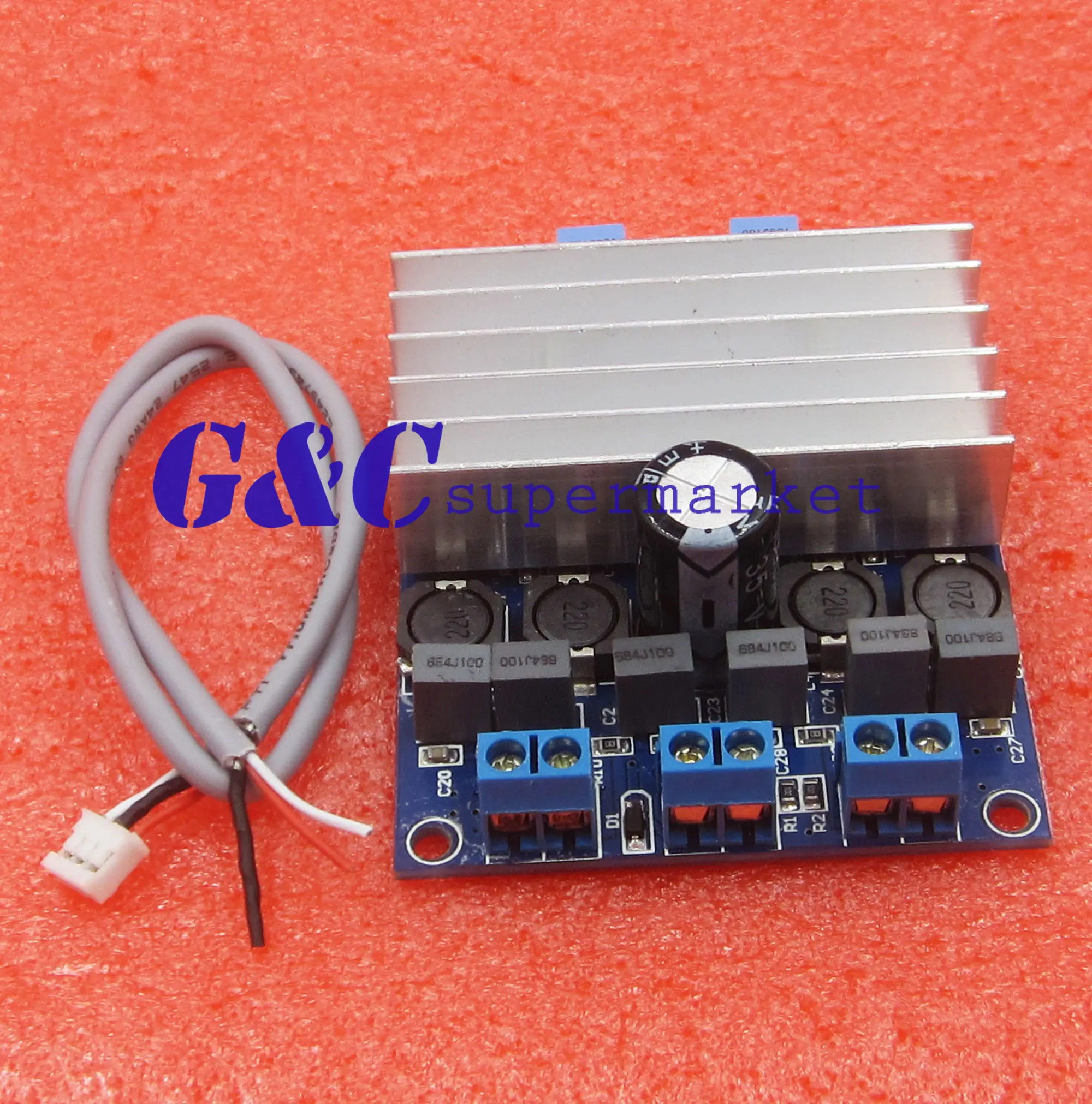 

2PCS 2 x 50W TDA7492 D Class High-Power Digital Amplifier AMP Board+ Radiator diy electronics