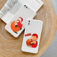 slam dunk anime cute phone case candy color for iphone 6 7 8 11 12 13 s mini pro x xs xr max plus