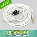 2,5 мм 4,4 мм XLR Сделано в Китае 3,5 мм 8 Core с серебряным покрытием OCC кабель для наушников для Shure SRH1540 SRH1840 SRH1440 LN006571