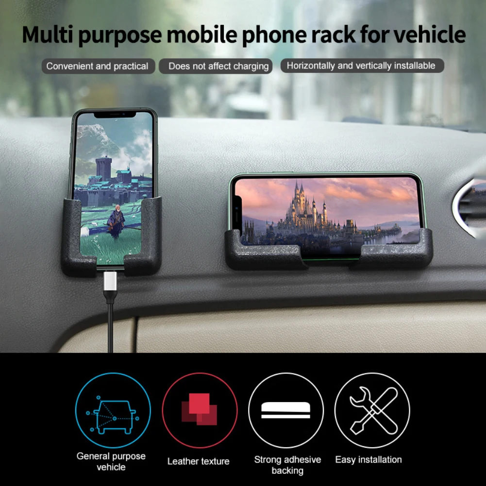 

Multifunction Car Phone Mount Cell Phone Holder Lightness Portability No Space Occupy Stand Auto Interior Accessories