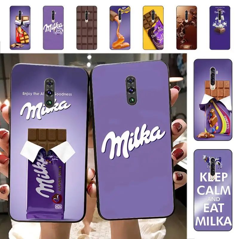 

Chocolate Milka Box Phone Case for Vivo Y91C Y11 17 19 17 67 81 Oppo A9 2020 Realme c3