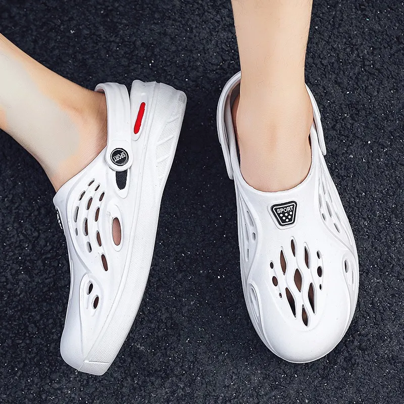 Casual Clogs Men Women Light Outdoor Beach Sandals Bathroom Shoes Simplicity Breathable Size 36-45