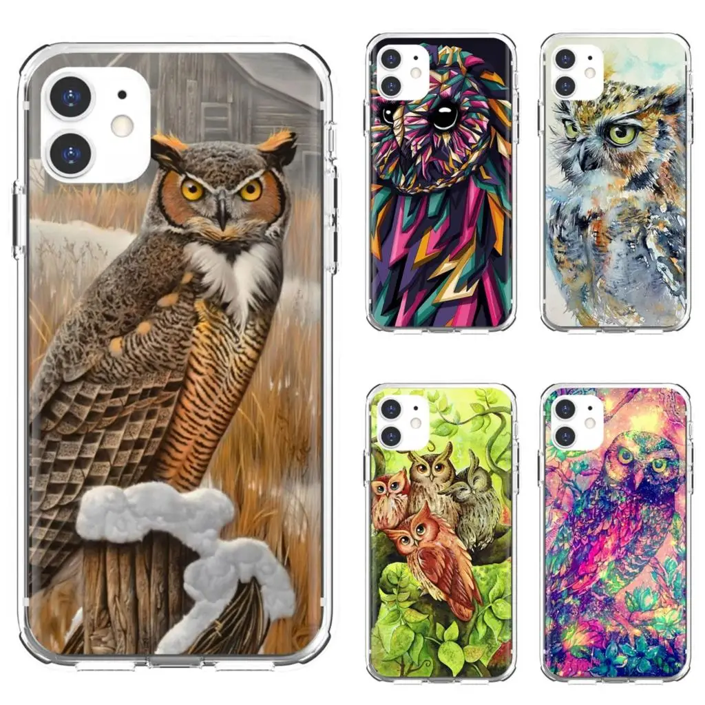 Мягкий кожаный чехол в стиле ретро с изображением совы и животных для Huawei Nova 2 2i 3 3i