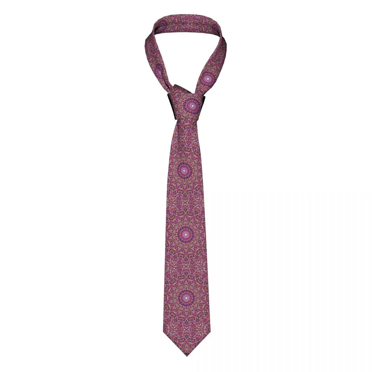 

Красочные мандалы галстук Абстрактный Цветочный принт рубашка винтажные шеи галстуки свадьба полиэстер шелк подарок мужской галстук