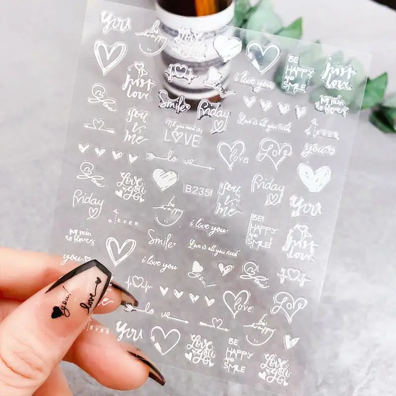 Аксессуары для ногтей модные принадлежности 10*8 см простые наклейки дизайна