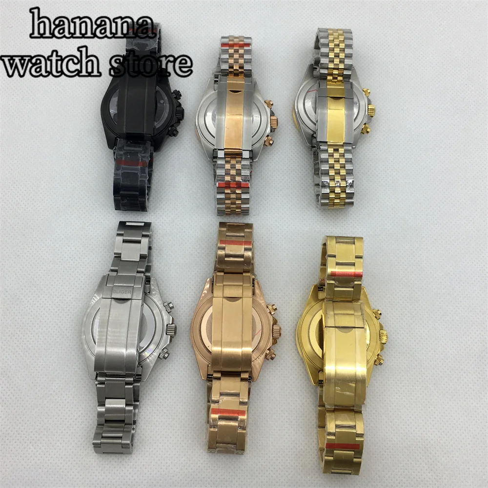 BLIGER 39 мм VK63 VK64case сапфировое стекло сталь магнитная Керамическая рамка аксессуары