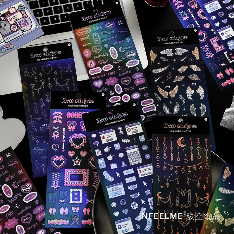 

1pcs/1lot Decorative Adhesive Tapes dark night sonata Decorative Scrapbooking DIY Paper Japanese Stickers