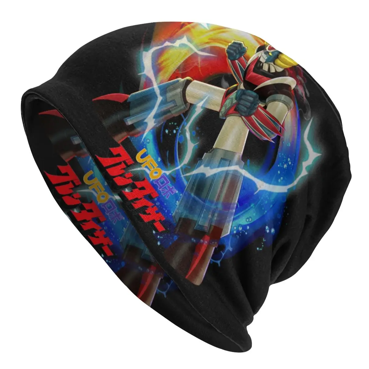 

Anime UFO Robot Grendizer Beanie Bonnet Knit Hats Men Women Fashion Unisex Goldrake Mazinger Z Warm Winter Skullies Beanies Cap