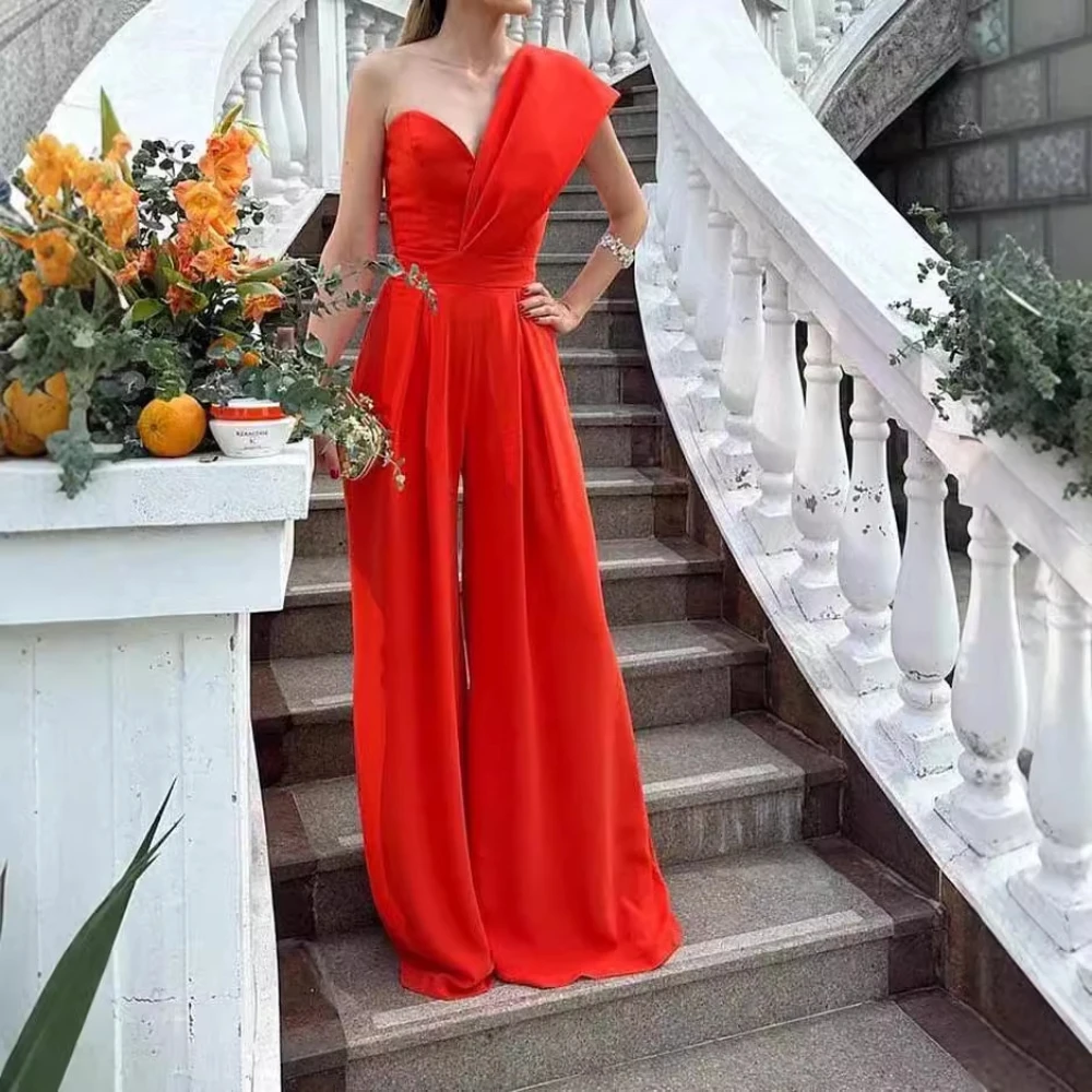 Фото TWOTWINSTYLE однотонные утягивающие шикарные комбинезоны для женщин без бретелек без рукавов в стиле пэчворк со складками, комбинезон, брюки, женский новый модный комбинезон №2