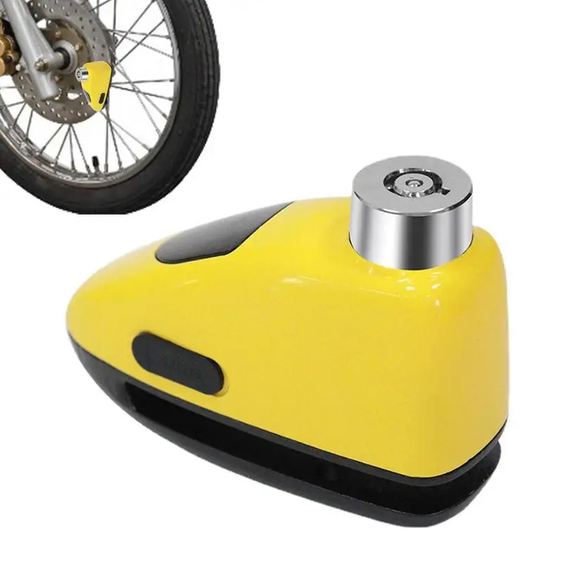 

Alarm Disc Brake Lock 110dB Bike Alarms For E-bikes Rechargeable 0.27in Or Less Keyless Push Anti-Theft Security Wheel Disc Lock