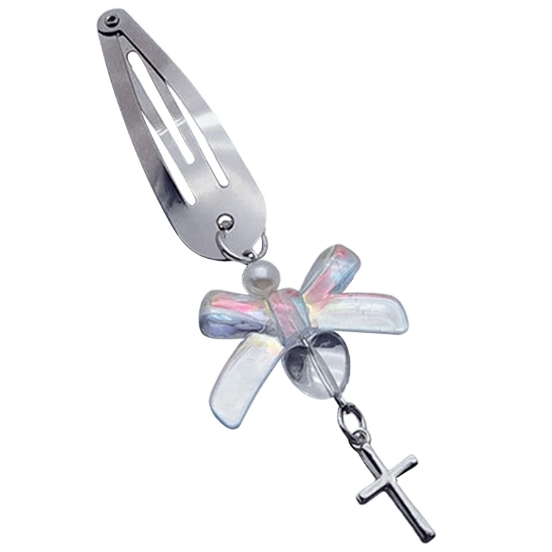 

E0BF Bowknot Hair Clip Hair Accessories Bowknot Hairpin Hair Barrette Alloy Material Daily Jewelry Suitable for Party Daily