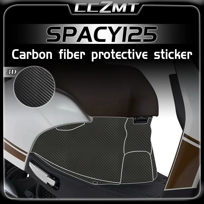 Для HONDA SPACY125 Spacy 125 2024 мотоциклетная 3D пленка из углеродного волокна защитные