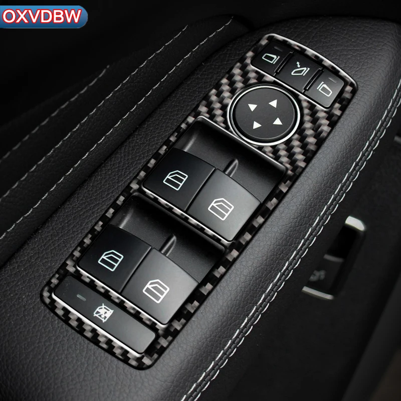 

Автомобильные наклейки из углеродного волокна на дверную панель для Mercedes w204 w212 A/B/C/E Class GLE GLA ML GL аксессуары