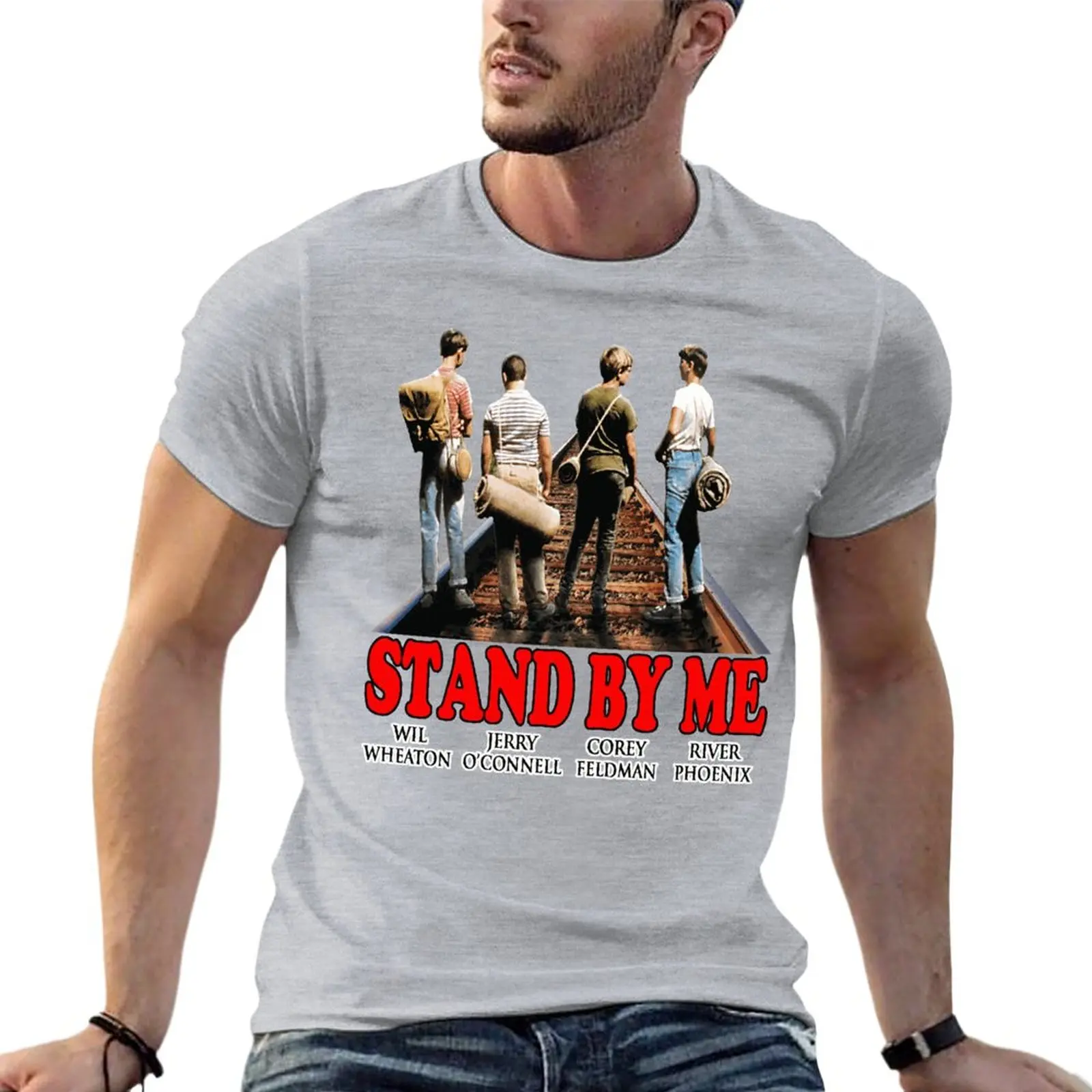 

Stand By Me 1980S Comedy Film Oversized Tshirt Summer Mens Clothing Short Sleeve Streetwear Plus Size Top Tee